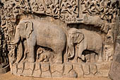 Mamallapuram - Tamil Nadu. The Arjuna's Penance.